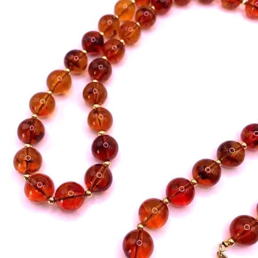 Joan Rivers "Amber" Extra Long Strand Chunky Beaded Necklace 35in